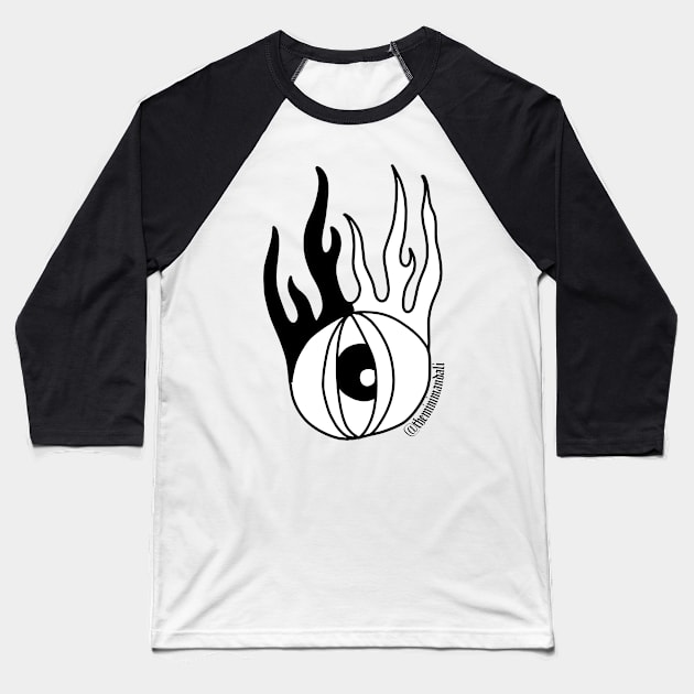 Eyeball Baseball T-Shirt by Theminimandali 